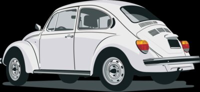 Back of VW Beetle